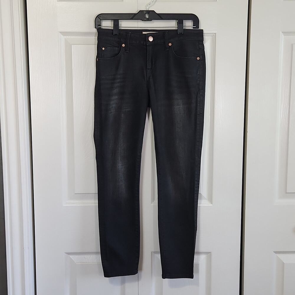 Marc By Marc Jacobs Black Lola Crop Jeans Stretch 5 Pocket Size 27 Academia Goth